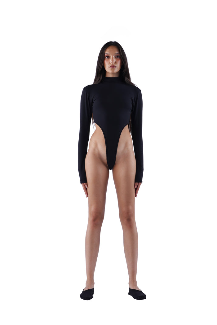 The Thong Bodysuit - Black