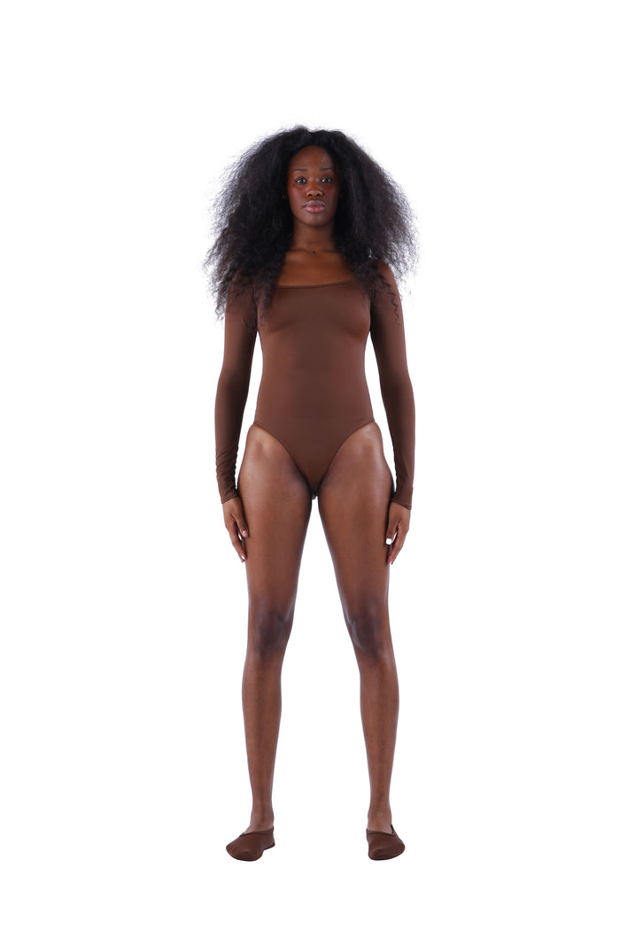 The Scoop Neck Bodysuit - Nude 03