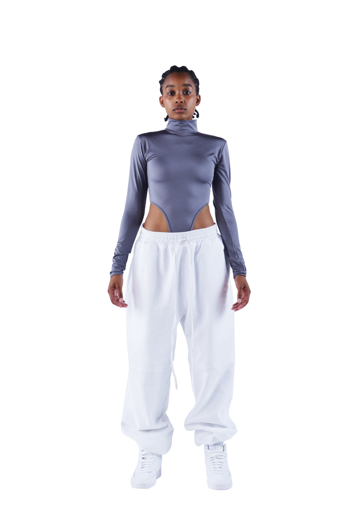 The Thong Bodysuit - Grey