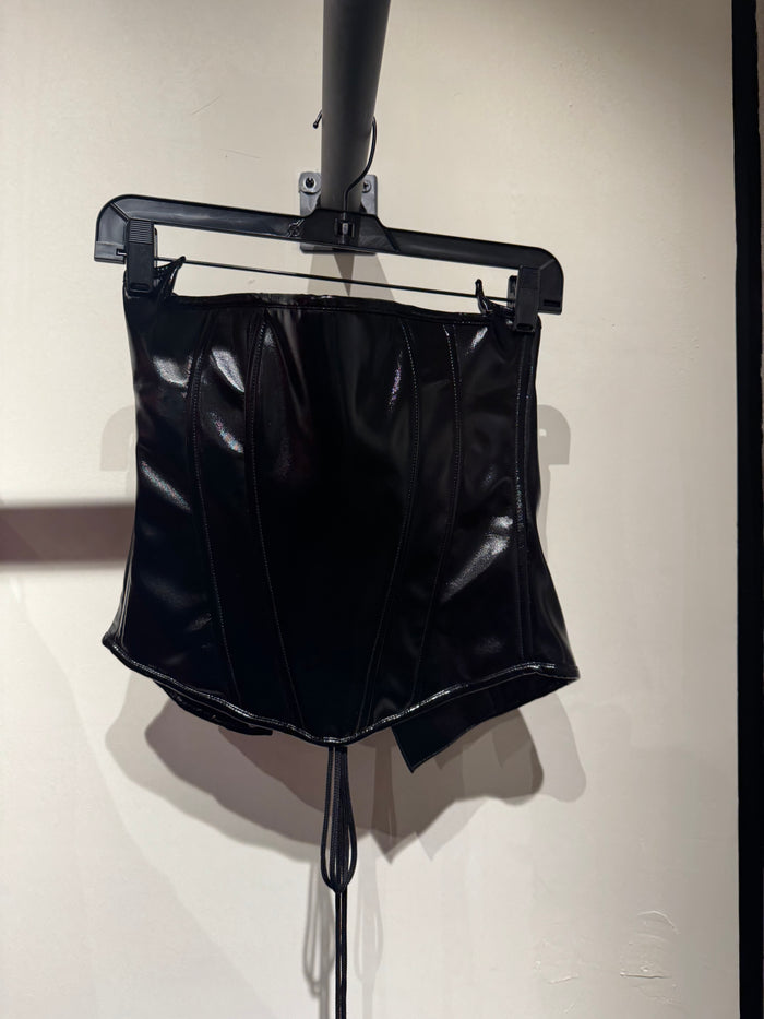 Black PVC Corset