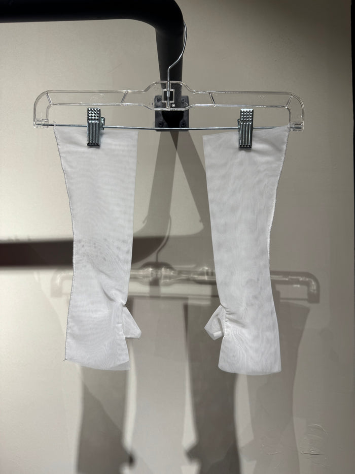 White Mesh Gloves