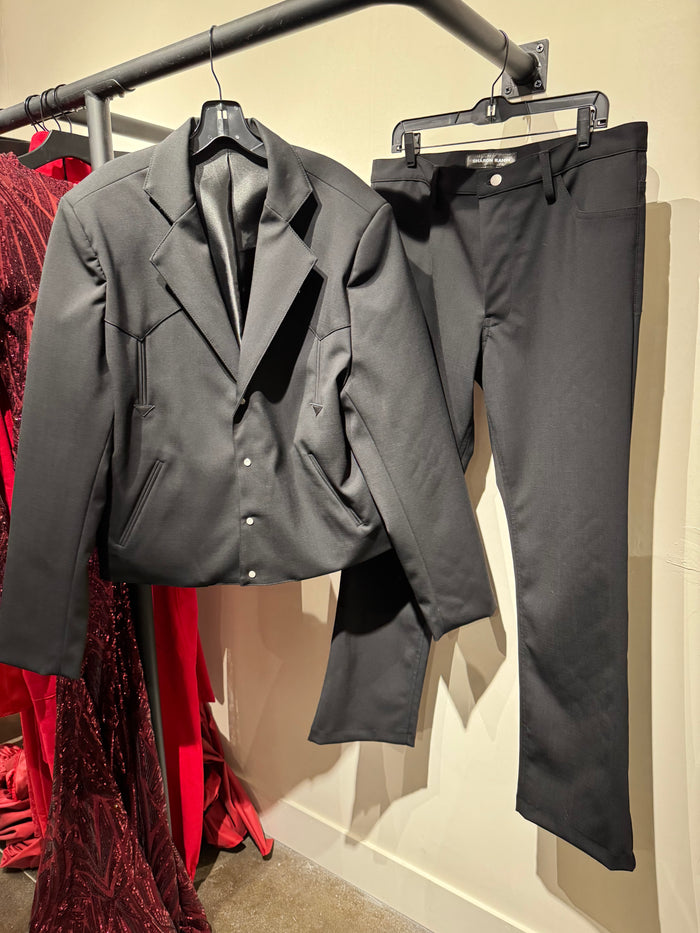 Black Western Suit