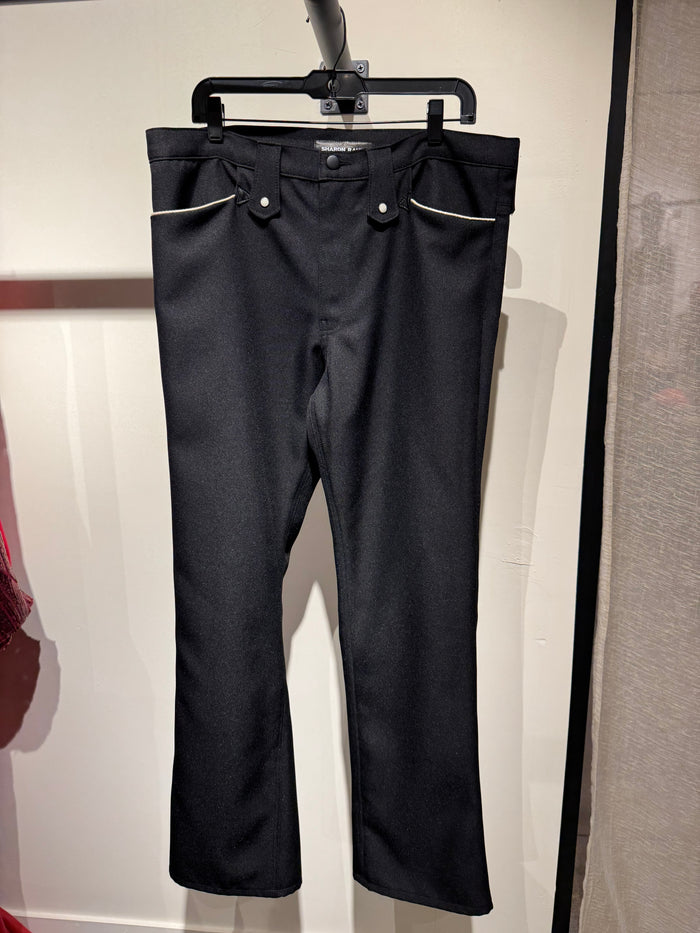 Black Western Pants