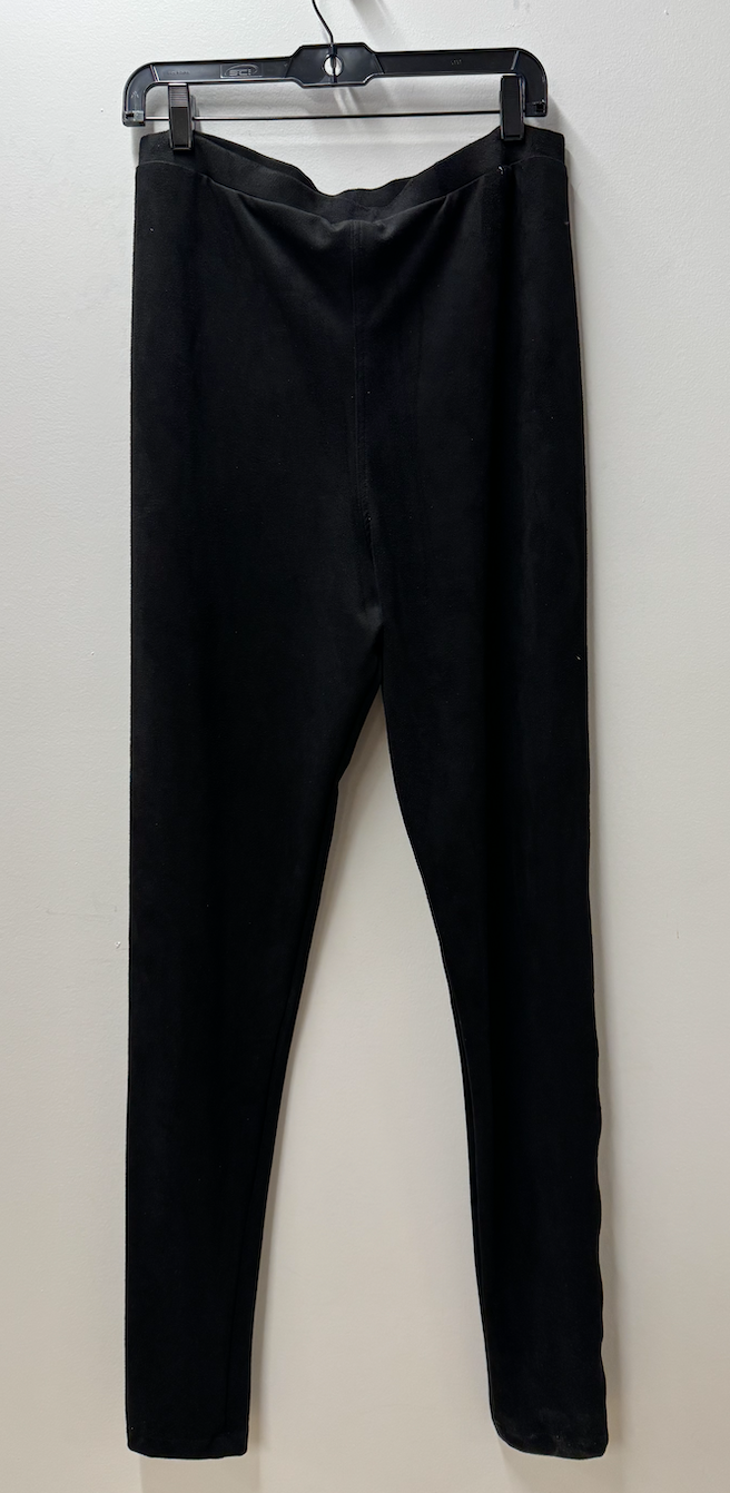 Black Spandex Suede Pants