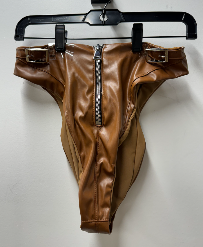 Brown Leather Bottoms