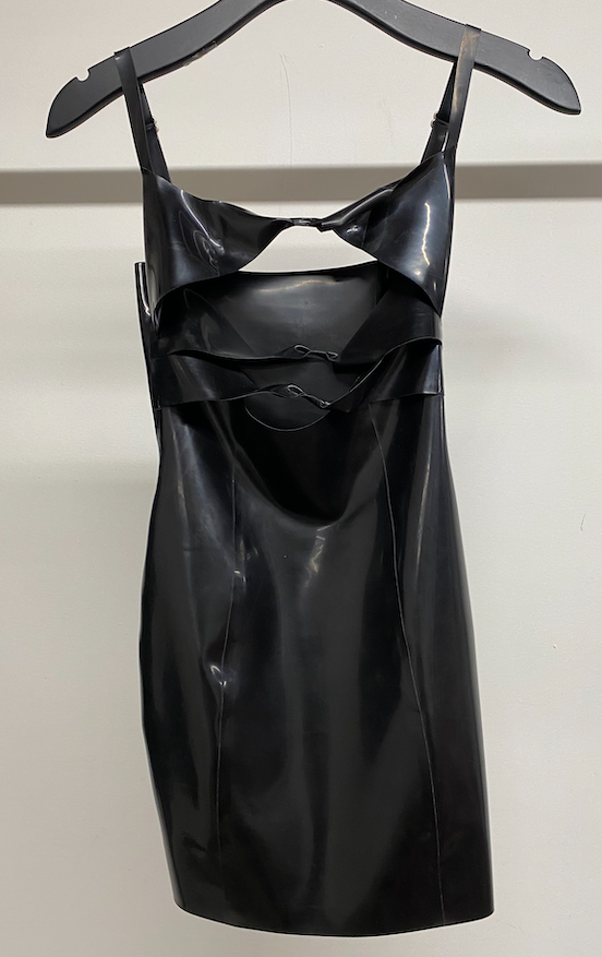 Black Cutout Latex Dress L.A. Roxx Black Cutout Latex Dress L.A. Roxx