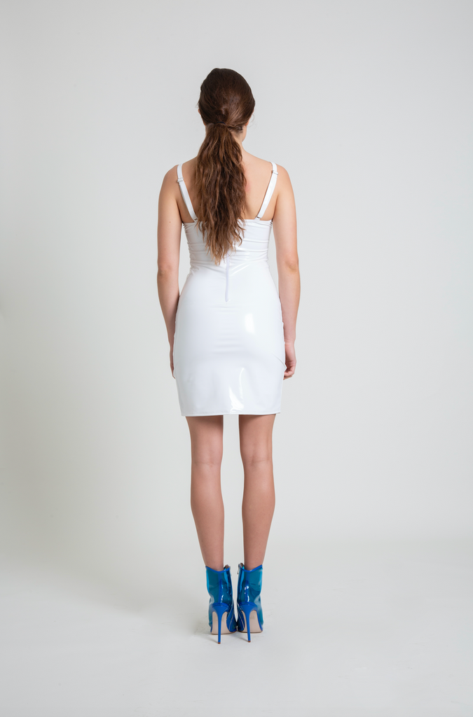 The White PVC Mini Dress L.A. Roxx The White PVC Mini Dress L.A. Roxx